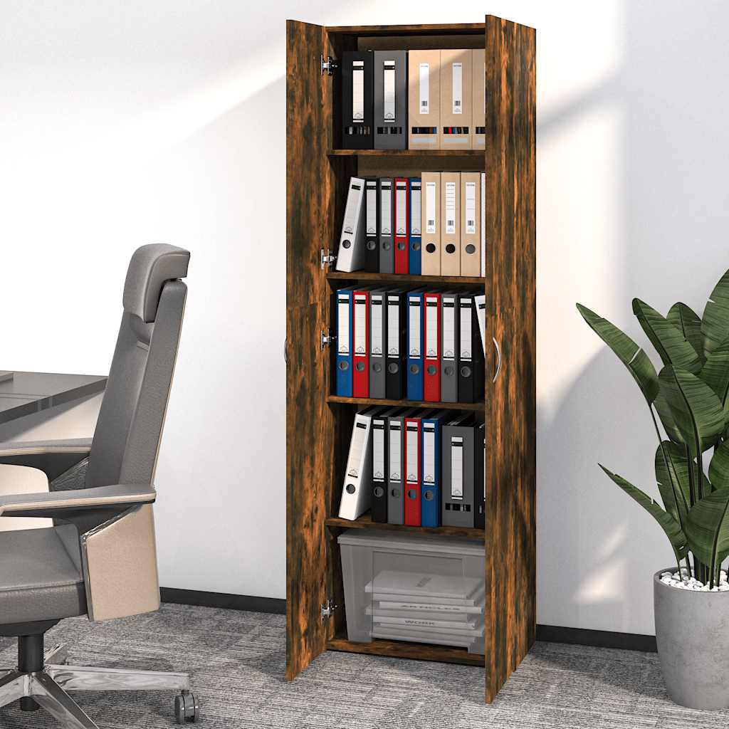 Aktenschrank Weiß 60x32x153 cm Holzwerkstoff