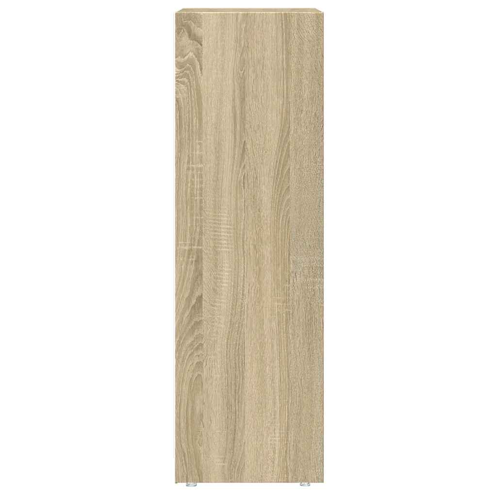 Badezimmerschrank Weiß 30x30x95 cm Holzwerkstoff