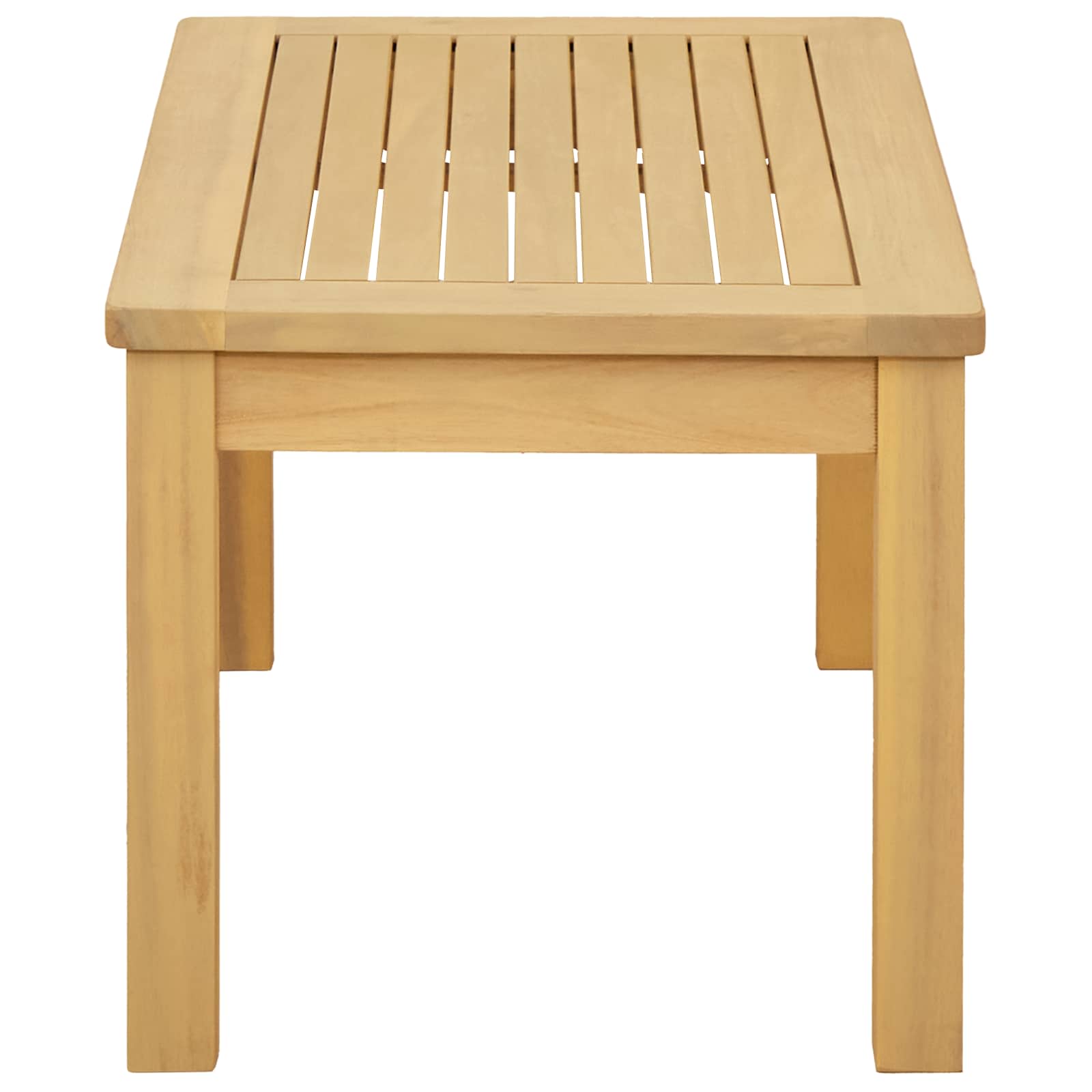 Couchtisch Helles Akazienholz 45 x 45 x 36 cm Massivholz Akazie