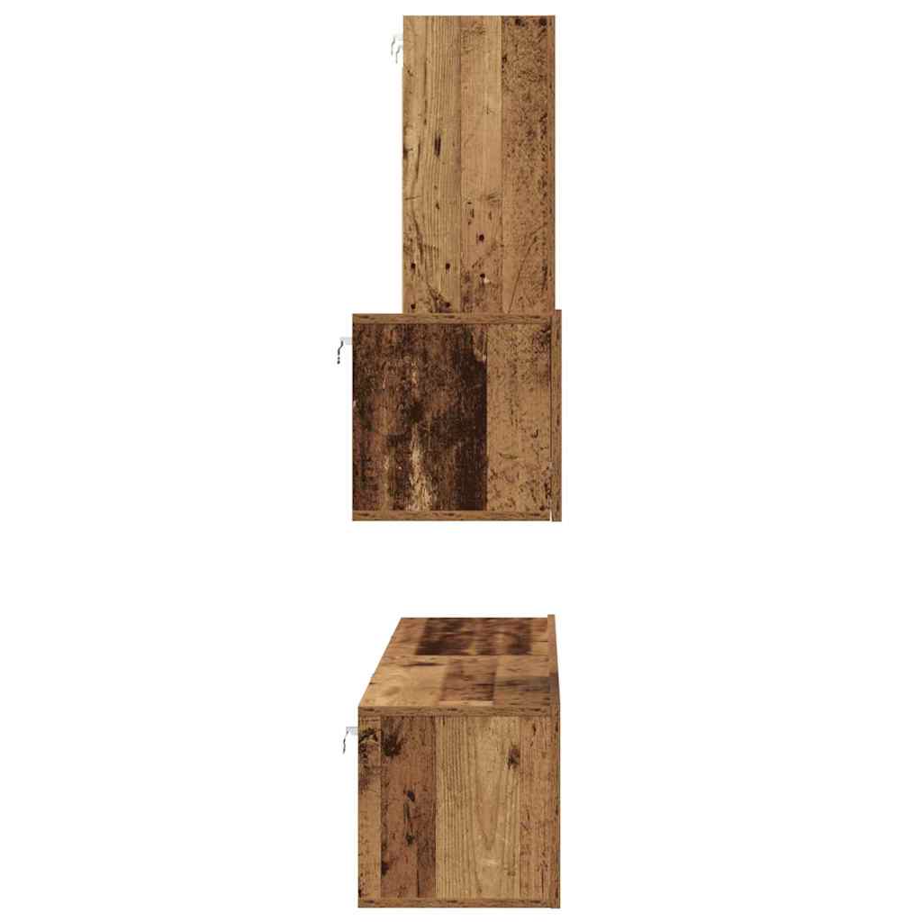 4-tlg. TV-Schrank-Set Sonoma-Eiche Holzwerkstoff