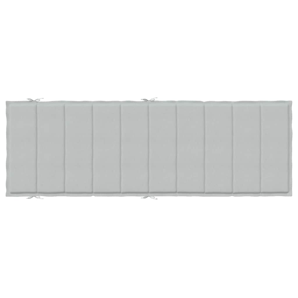 Sonnenliegen-Auflage Melange Anthrazit 186x58x4 cm Stoff