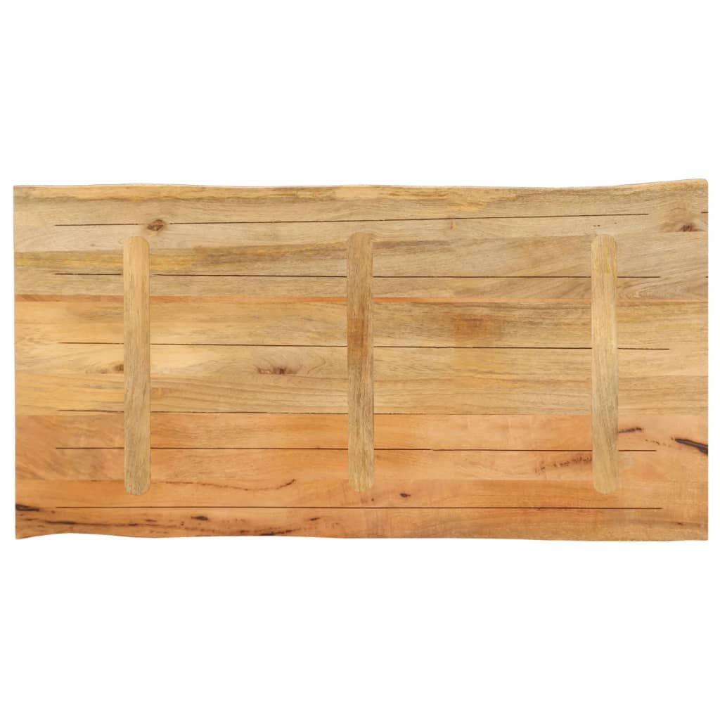 Tischplatte 40x40x2,5 cm Rechteckig Massivholz Akazie Baumkante