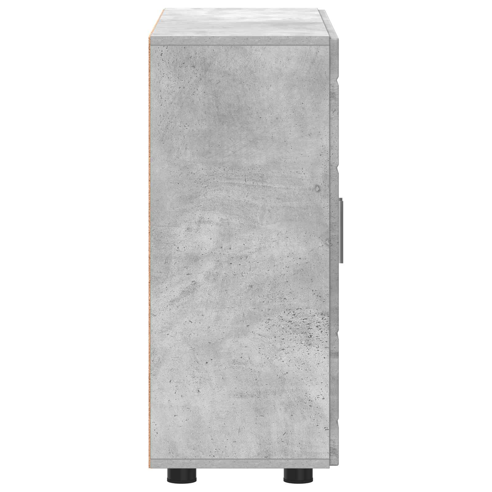 Highboard mit Regal FLORIN Weiß 60 x 35 x 182 cm Holzwerkstoff