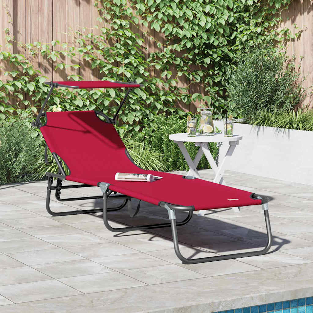Klappbare Sonnenliege Blau 190 x 57 x 81 cm Oxford