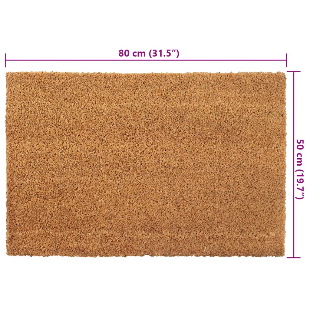 Fußmatte Natur 80x100 cm Kokosfaser Getuftet