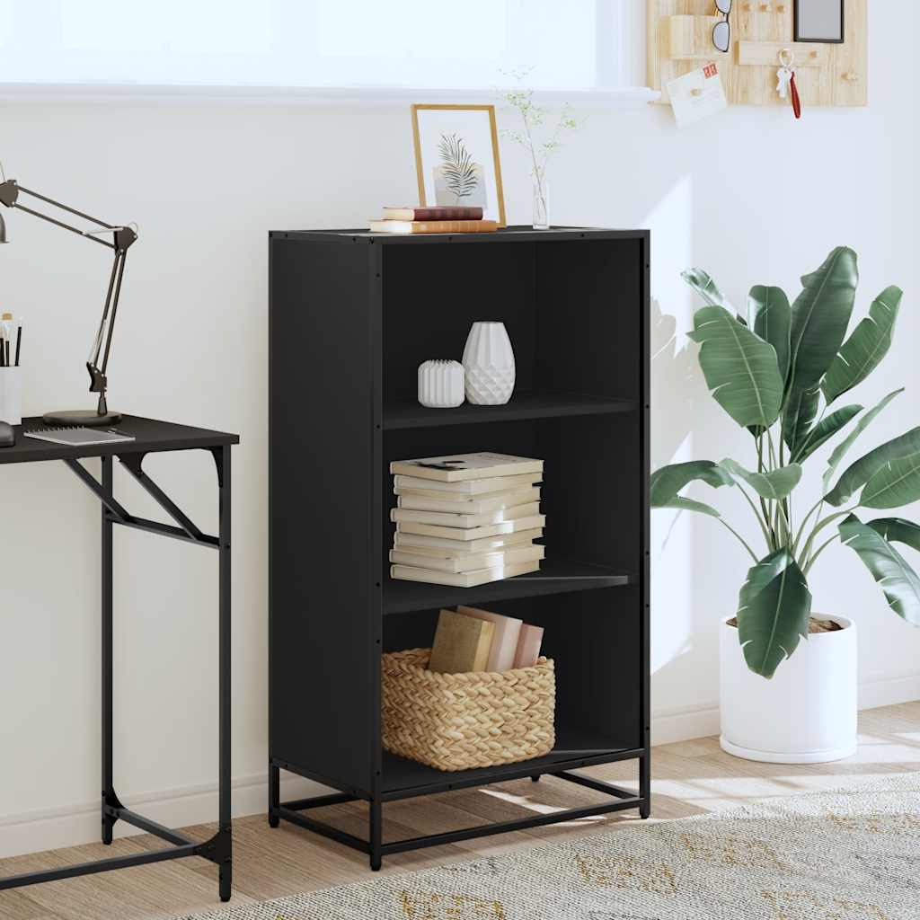 Bücherregal Schwarz 60x35x139 cm Holzwerkstoff