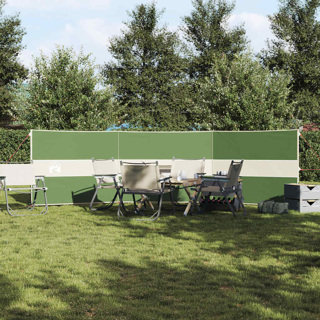 Camping-Windschutz Grün 344x120 cm Wasserdicht