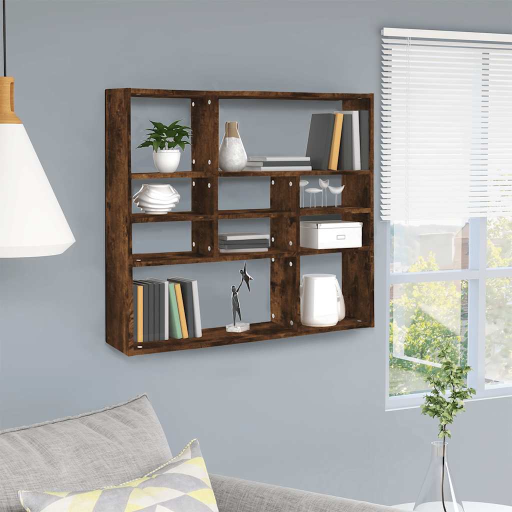 Wandregal Weiß 90x16x78 cm Holzwerkstoff