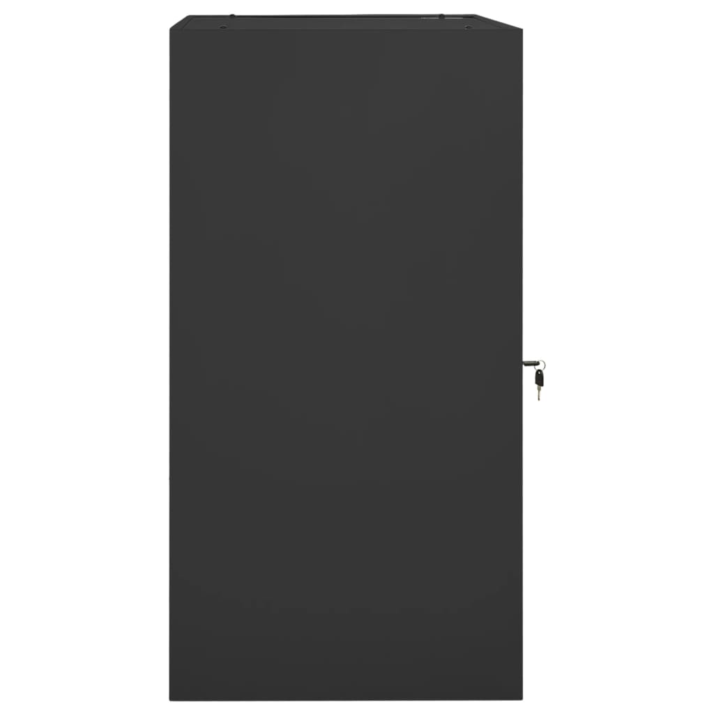 Sattelschrank Weiß 53x53x140 cm Stahl
