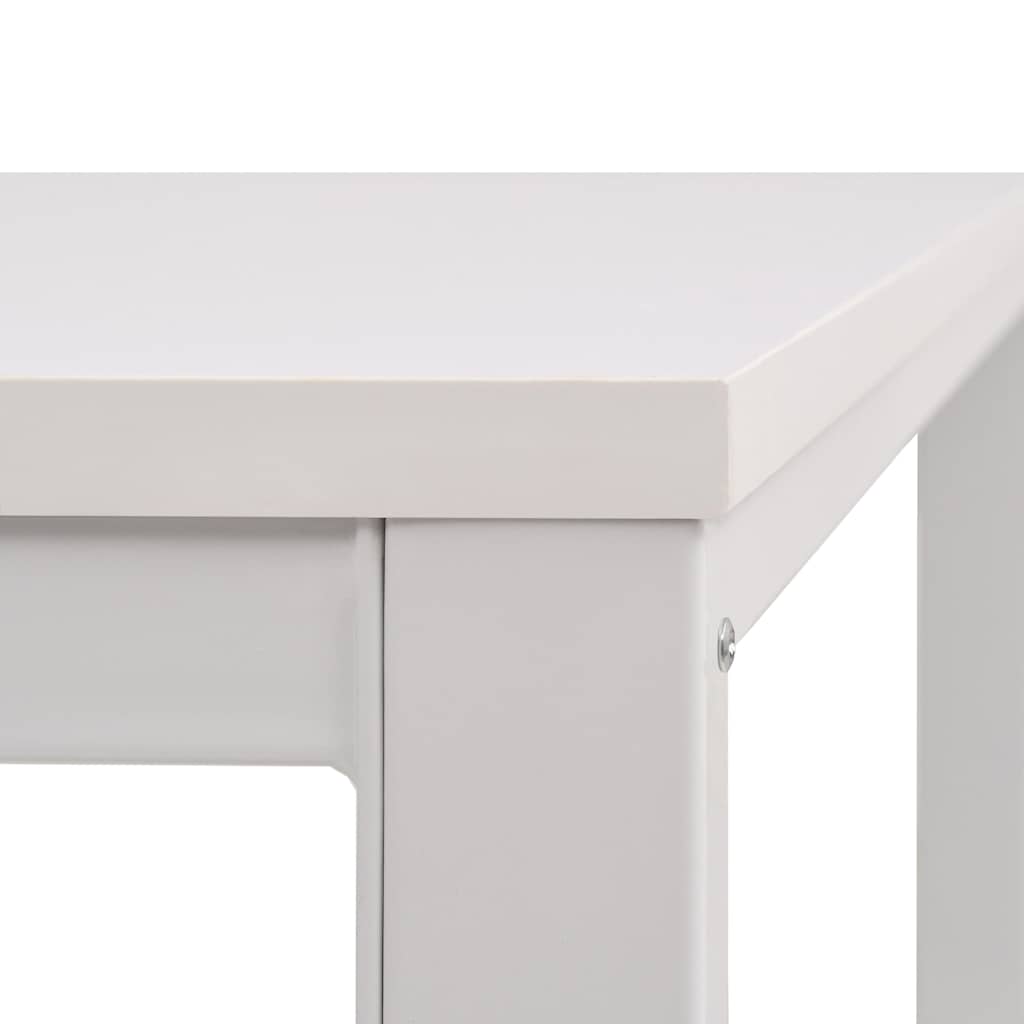 Schreibtisch 120×60×75 cm Eichenbraun und Weiß
