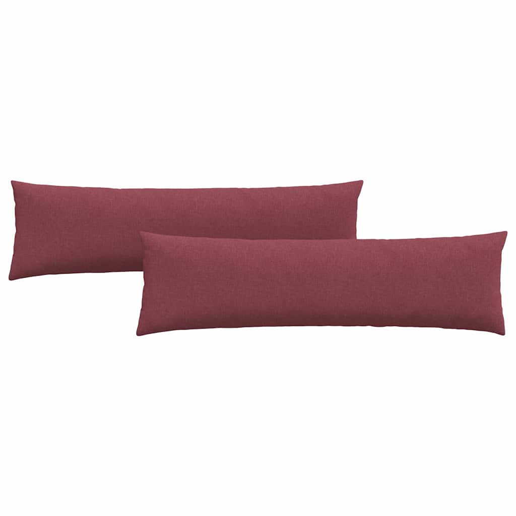 Sofakissen 2 pcs Hellgrau 50 x 30 cm Stoff