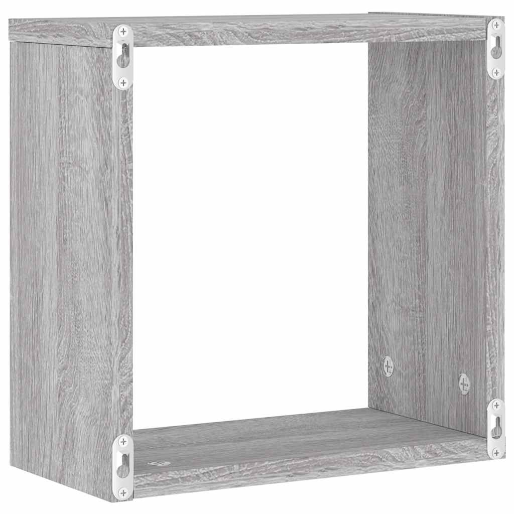 Würfelregale 2 Stk. Weiß 30x15x30 cm