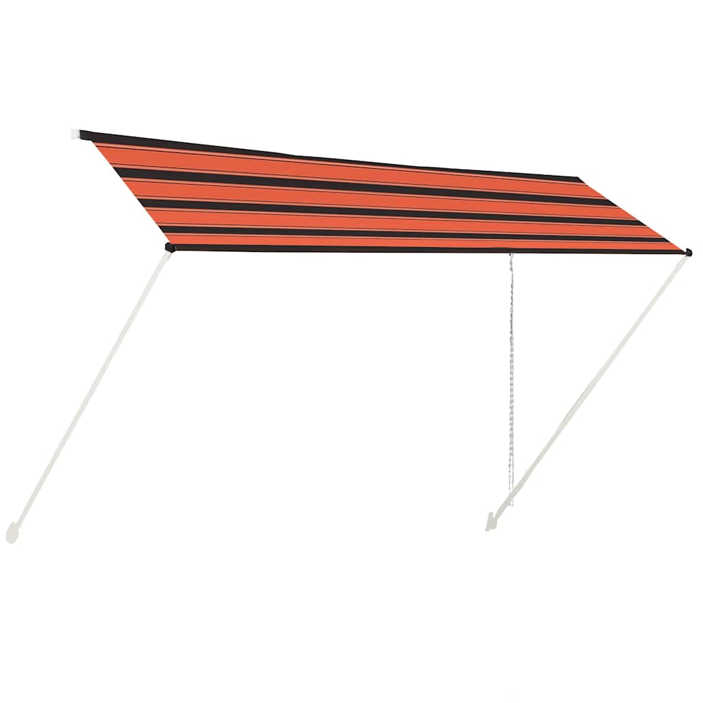 Einziehbare Markise 150×150 cm Blau und Weiß