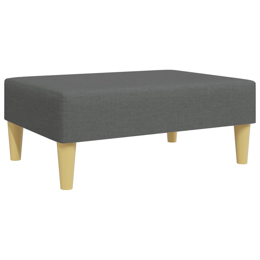Fußhocker Hellgrau 77x55x31 cm Stoff