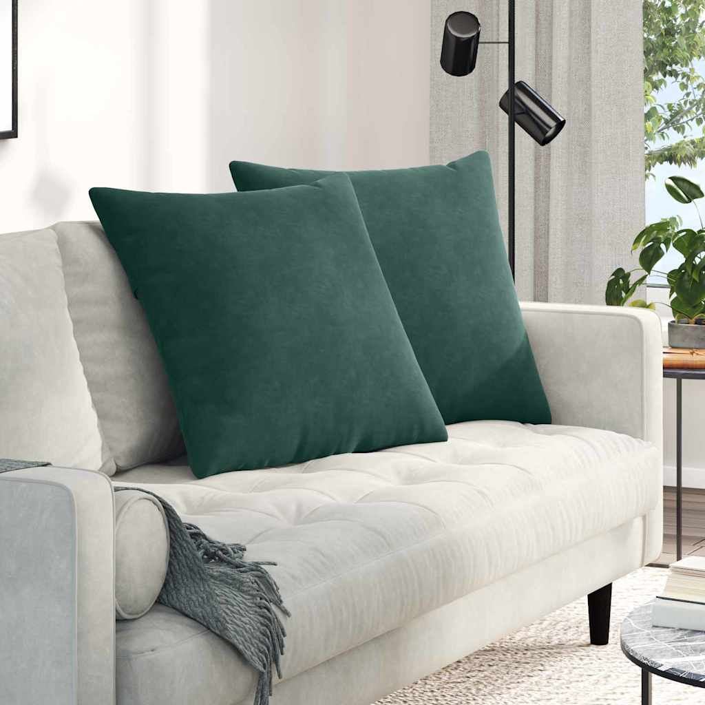 Sofakissen 2 Stück Blau 50 x 30 cm Cordstoff