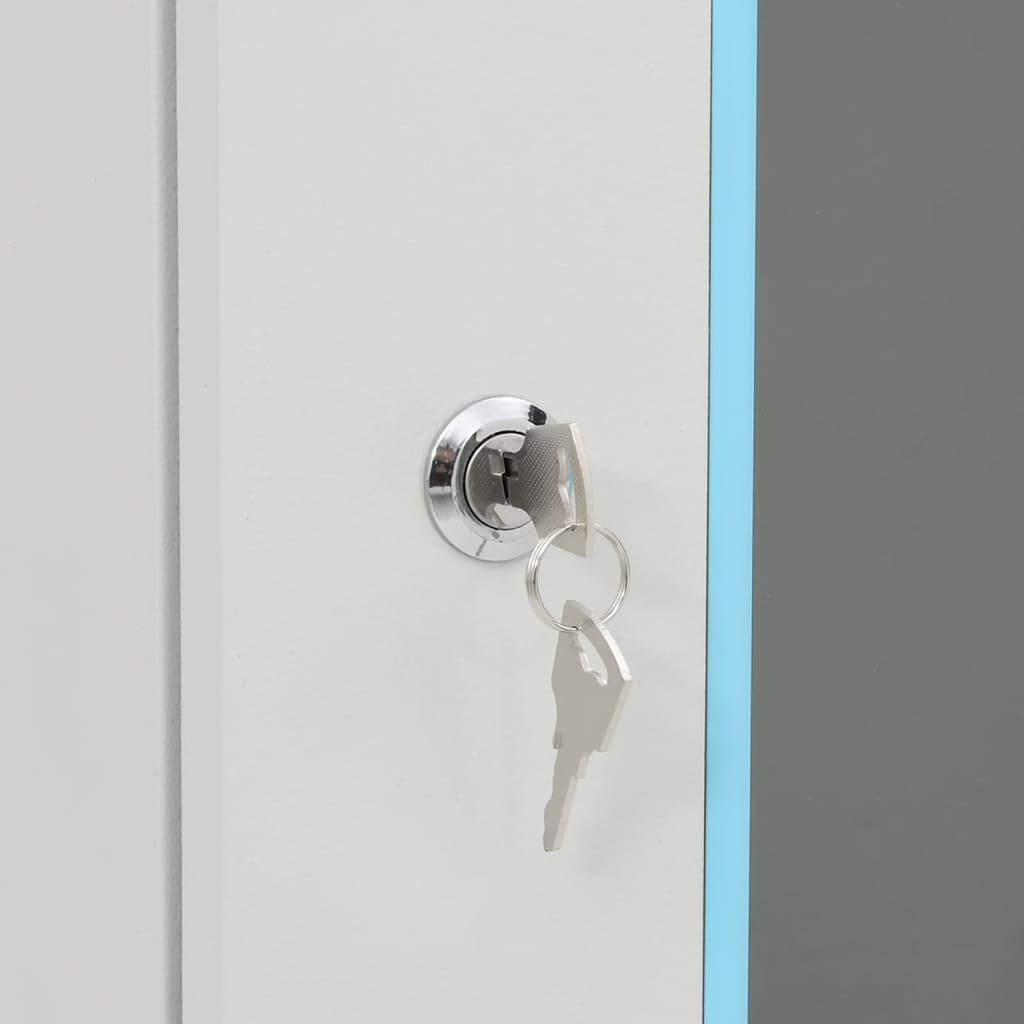 Netzwerkschrank mit Speicher Grau 60 x 45 x 28 cm Stahl