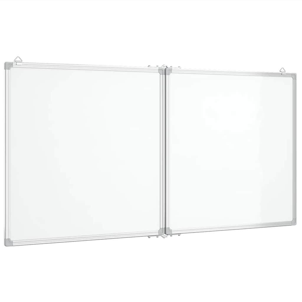 Magnetisches Whiteboard Klappbar 80x80x1,7 cm Aluminium
