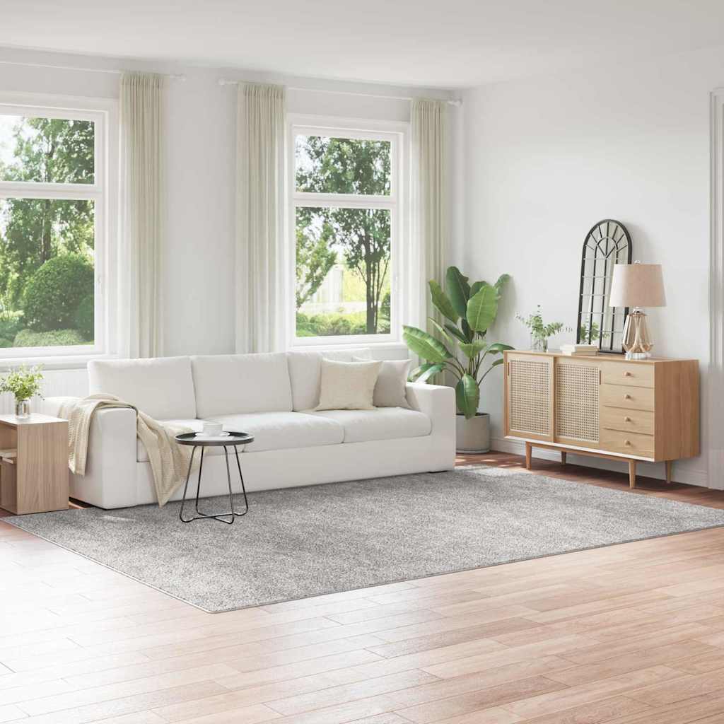 Anti-Rutsch Shaggy Teppich Dunkelgrau 200 x 200 cm PP