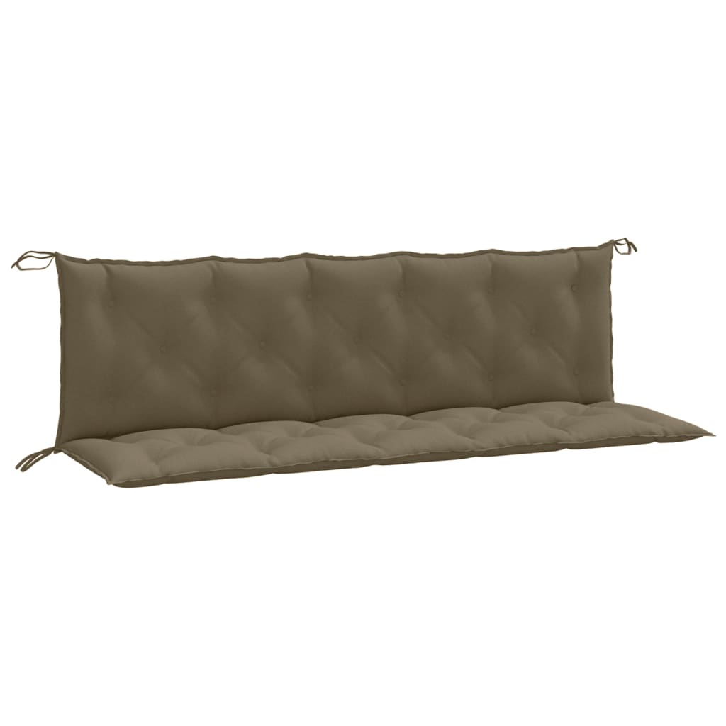 Gartenbank-Auflagen 2 Stk. Melange Anthrazit 100x50x7 cm Stoff