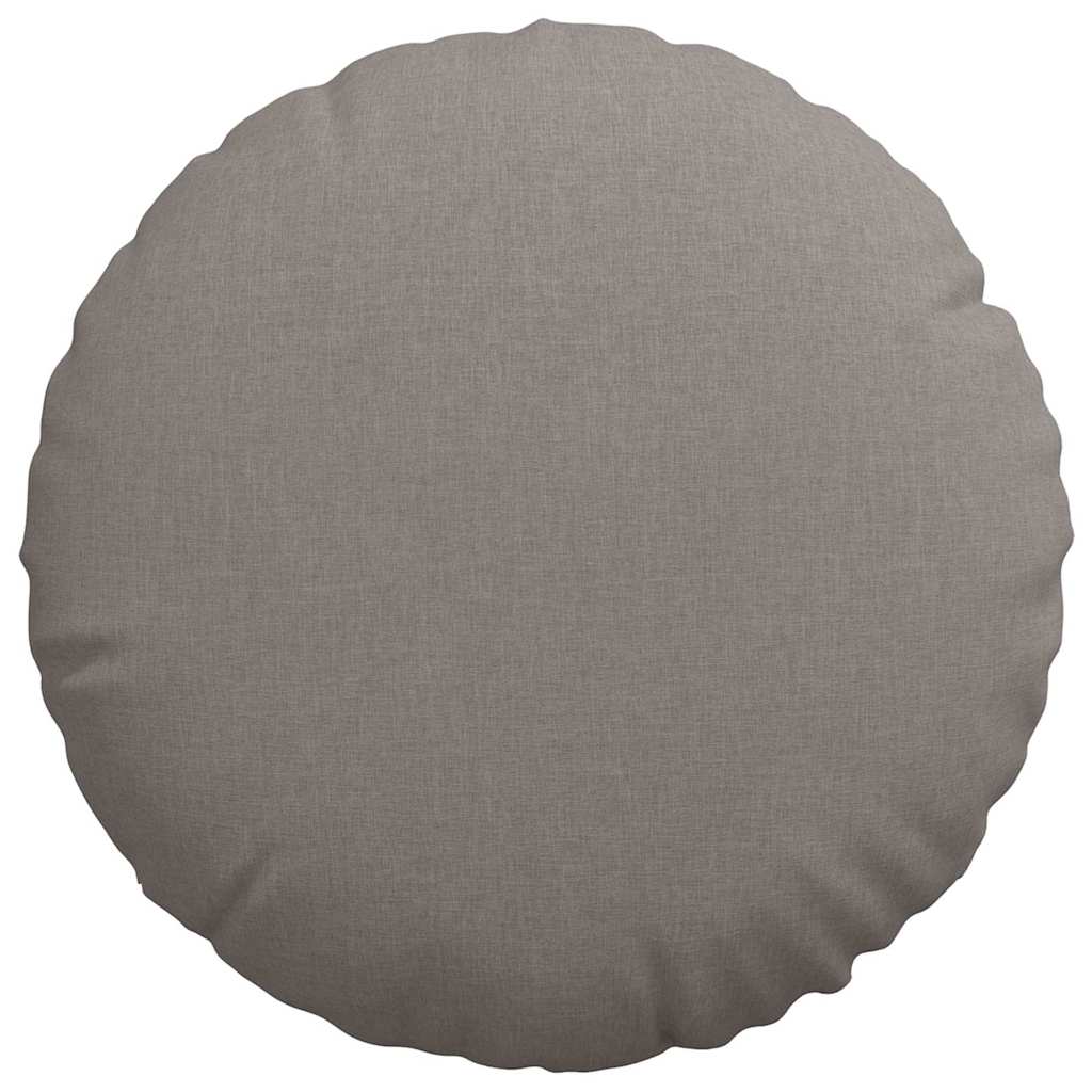 Sitzkissen 2 pcs Hellgrau Ø30 x 13 cm Stoff