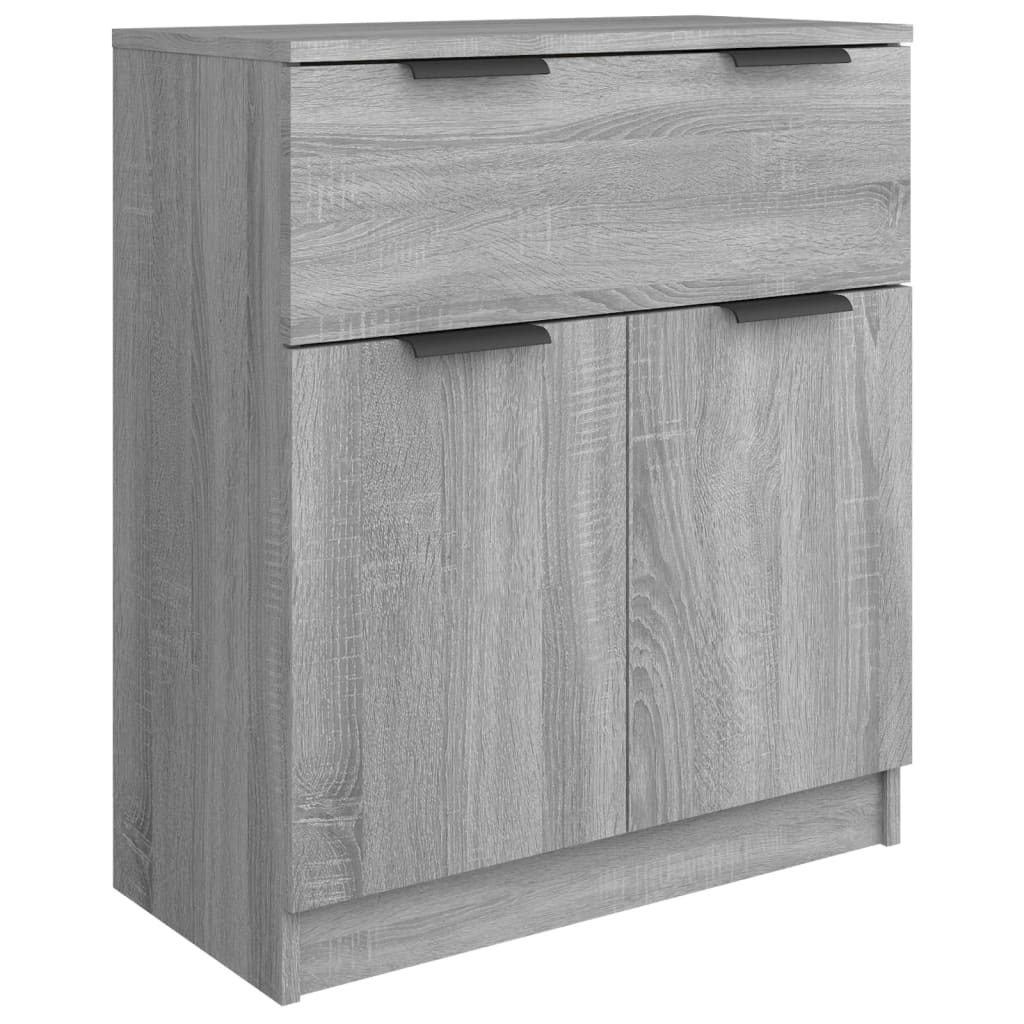 3-tlg. Sideboards Weiß Holzwerkstoff
