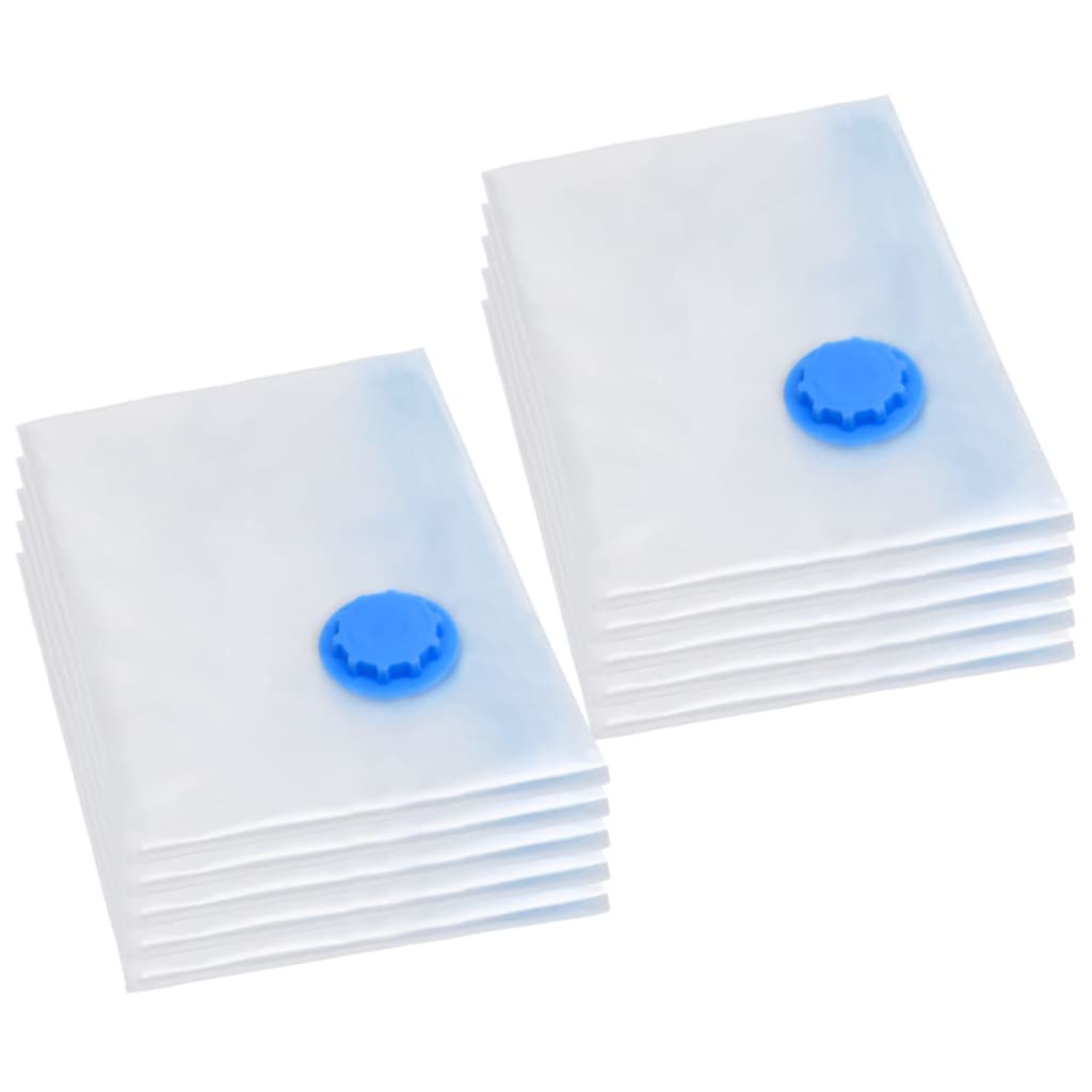 Aufbewahrungstaschen 5 pcs Transparent und Blau 70 x 50 cm