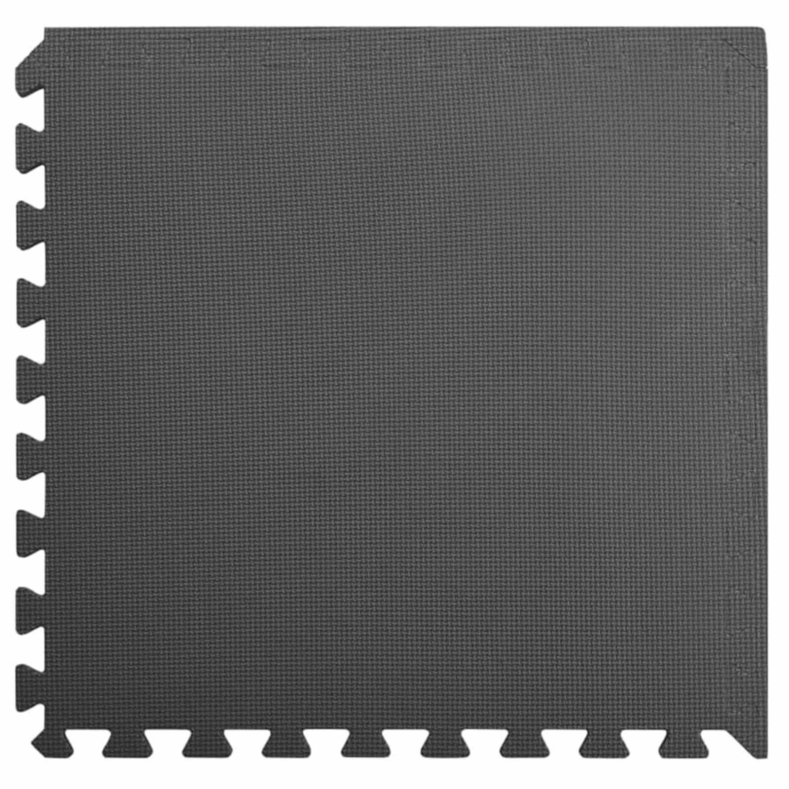 Pool Bodenteppich 6 pcs Schwarz 2,16 ㎡ EVA-Schaum