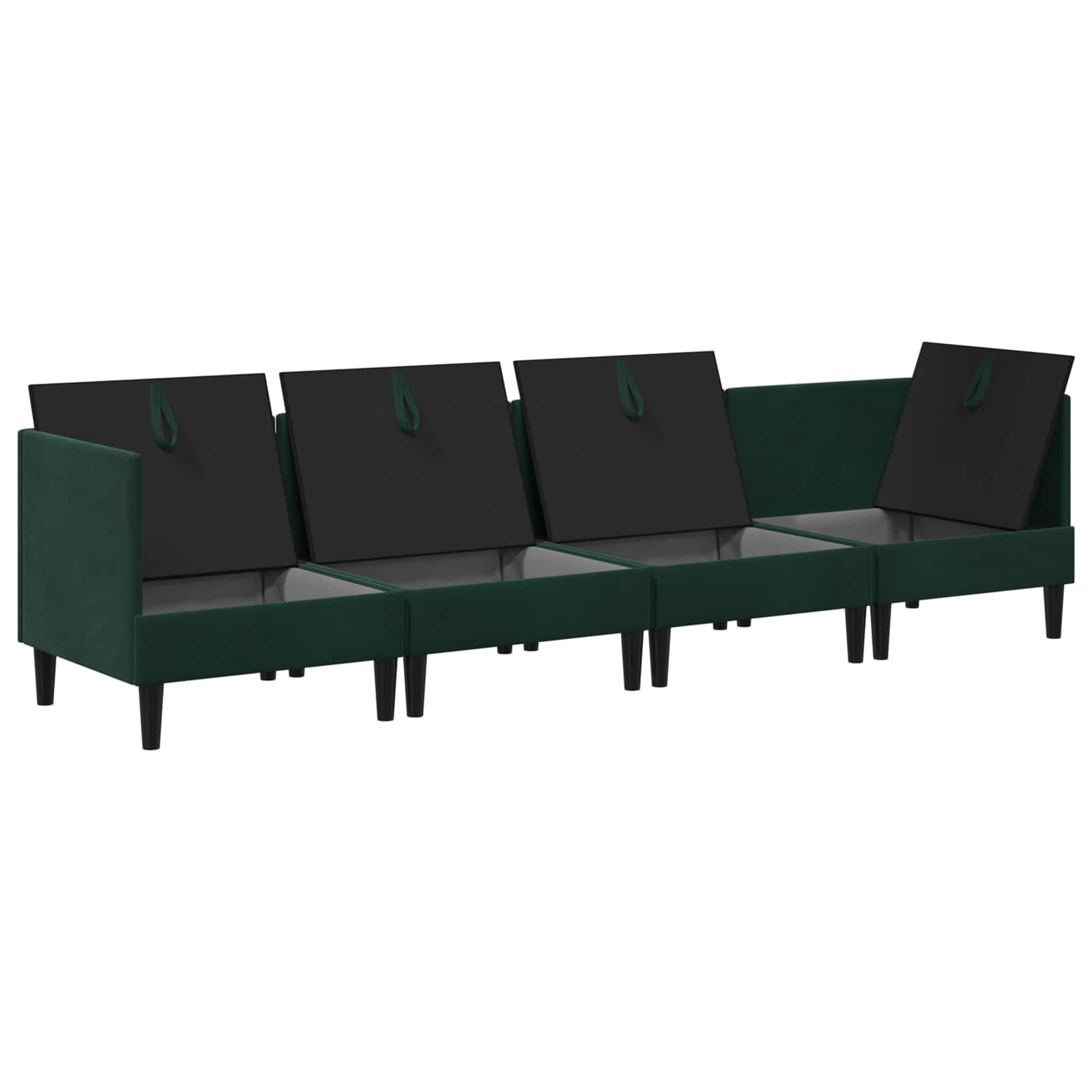 Wohnzimmergarnitur mit Kissen mit Speicher 3 pcs Hellgrau Samt
