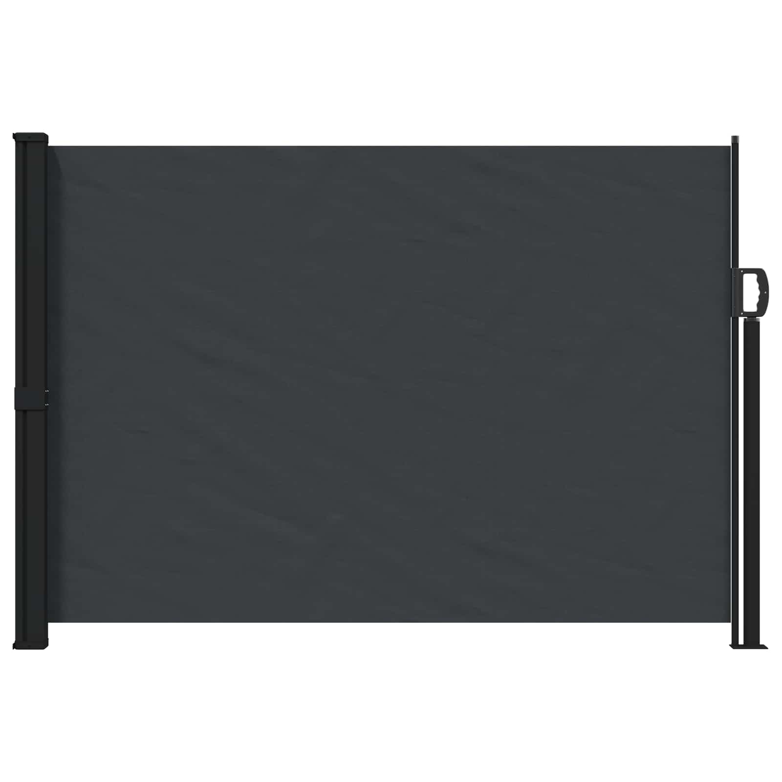 Seitenmarkise Ausziehbar Schwarz 100x300 cm