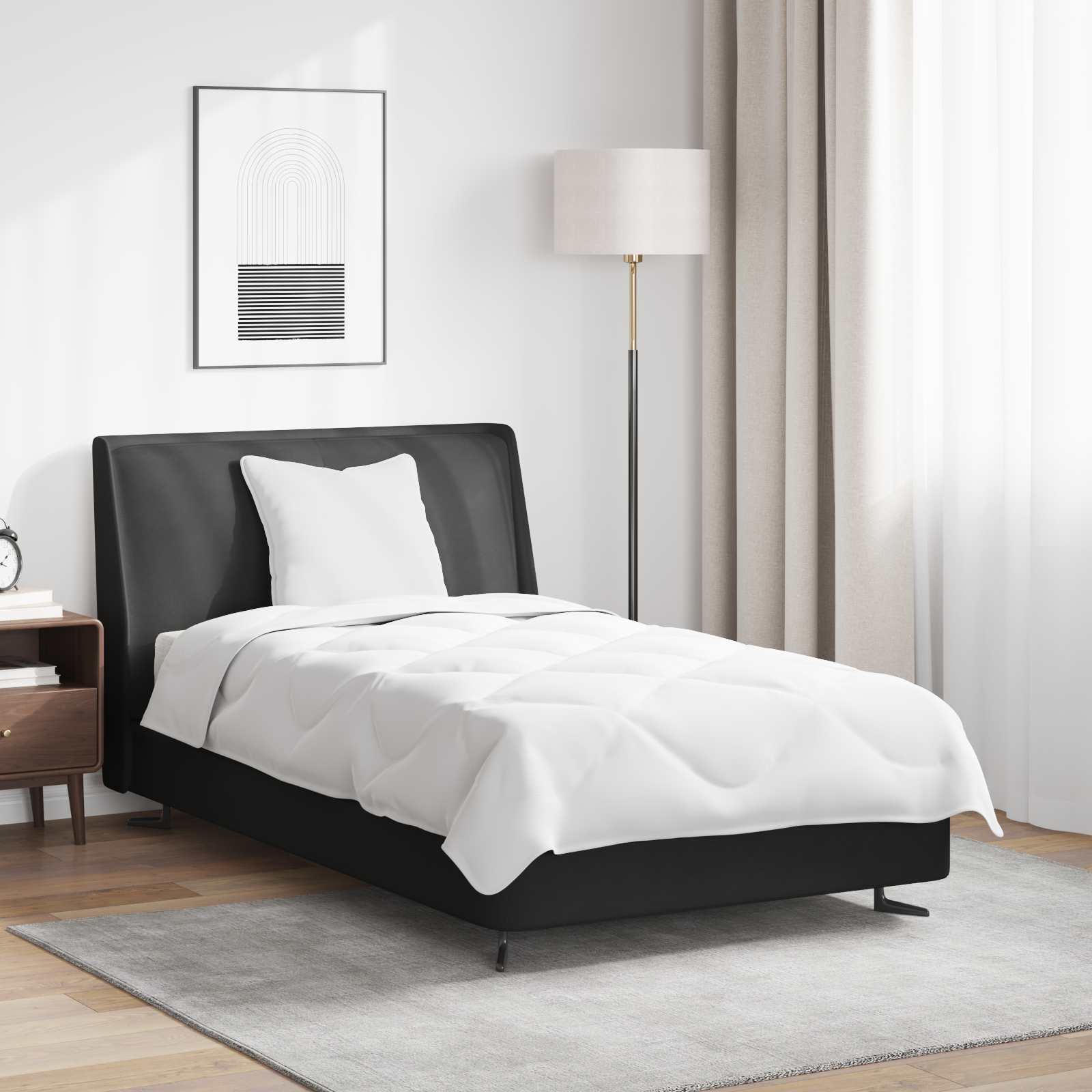 Sommerdecke mit Kissen 2 pcs Weiß Mikrofaser