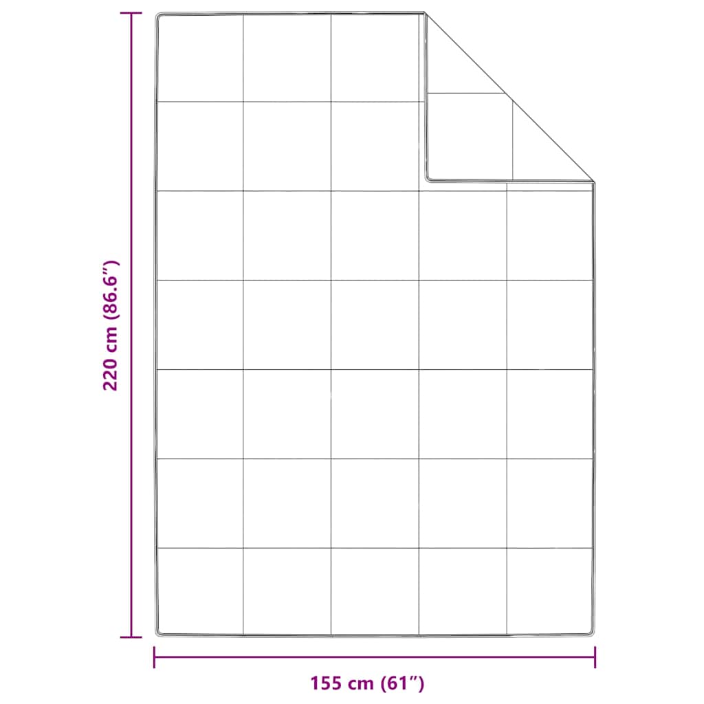 Bettdecke Weiß 135 x 200 cm Feder