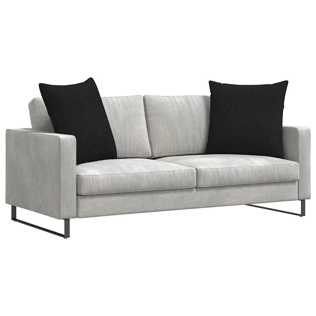 Sofakissen 2 pcs Hellgrau 50 x 30 cm Stoff
