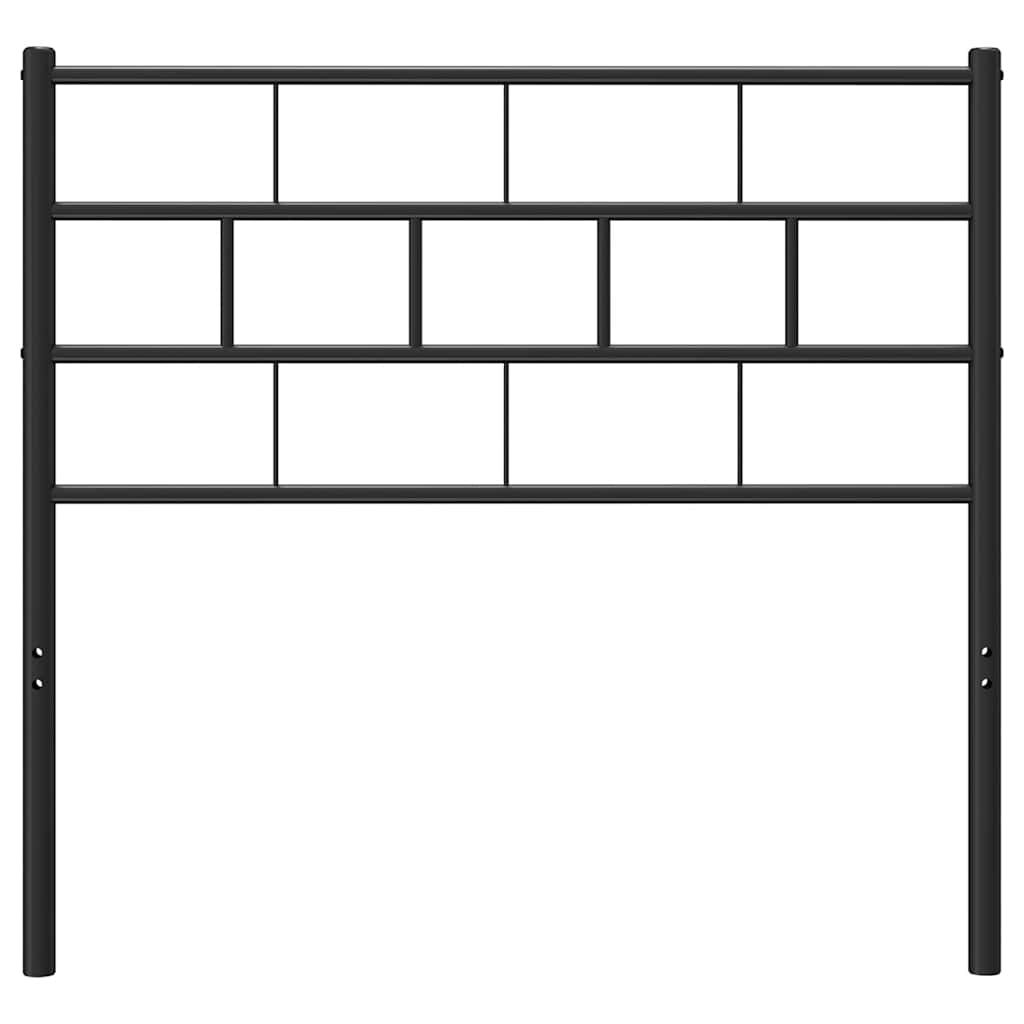 Ersatz-Kopfteil Metall Schwarz 100 cm