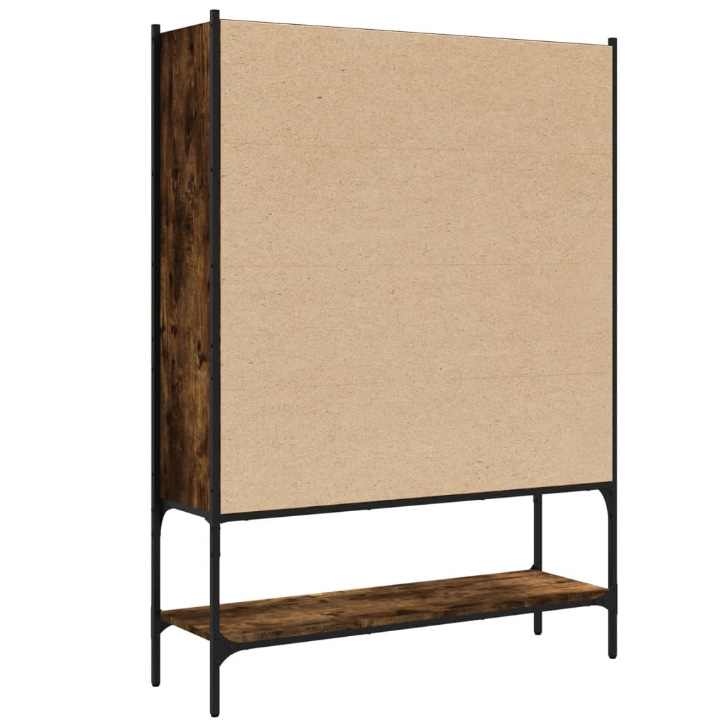 Bücherregal Schwarz 102x30x141,5 cm Holzwerkstoff