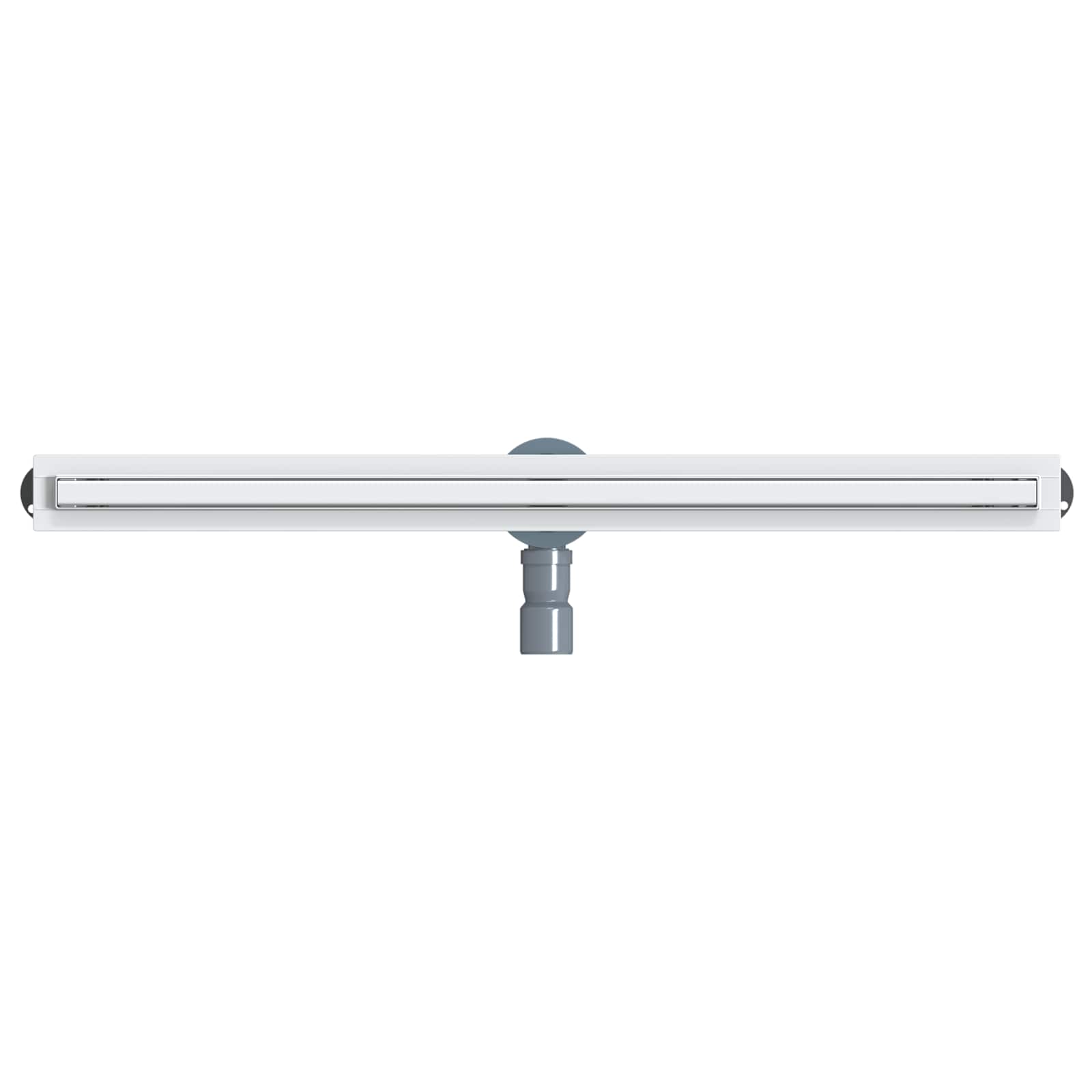 360° Duschablauf mit slim Modell Silber 50 cm Edelstahl 304