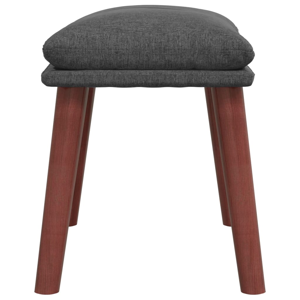 Fußhocker Hellgrau 45x29,5x35 cm Stoff