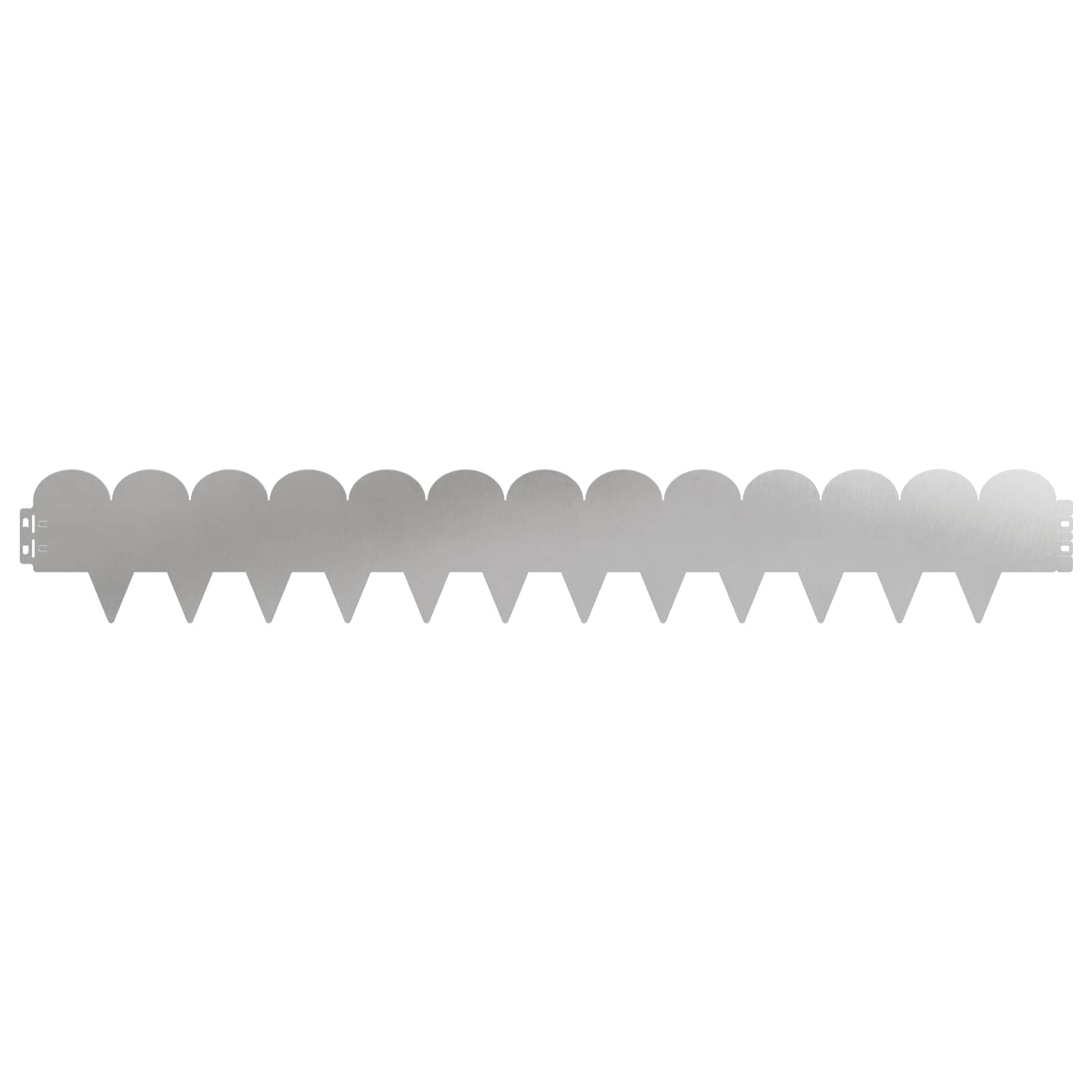 Raseneinfassung 10 pcs 103 x 15 cm Stahl Schwarz