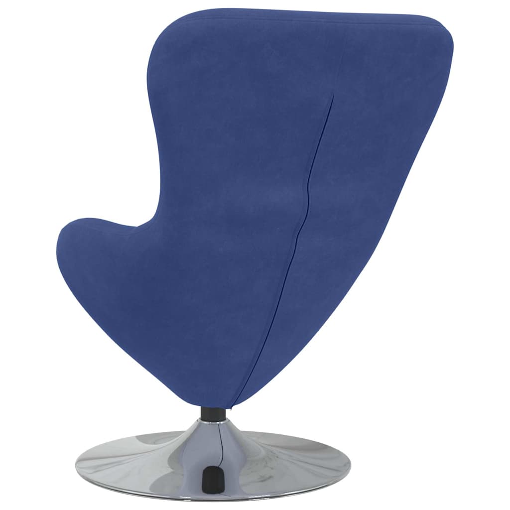Eiersessel Blau Samt