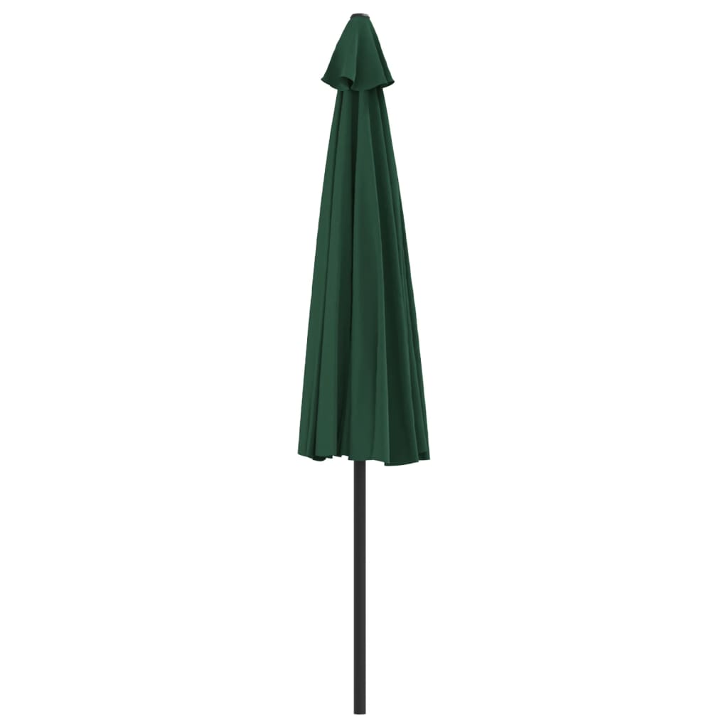 Balkon-Sonnenschirm Alu-Mast Bordeauxrot 270x144x222cm Halbrund