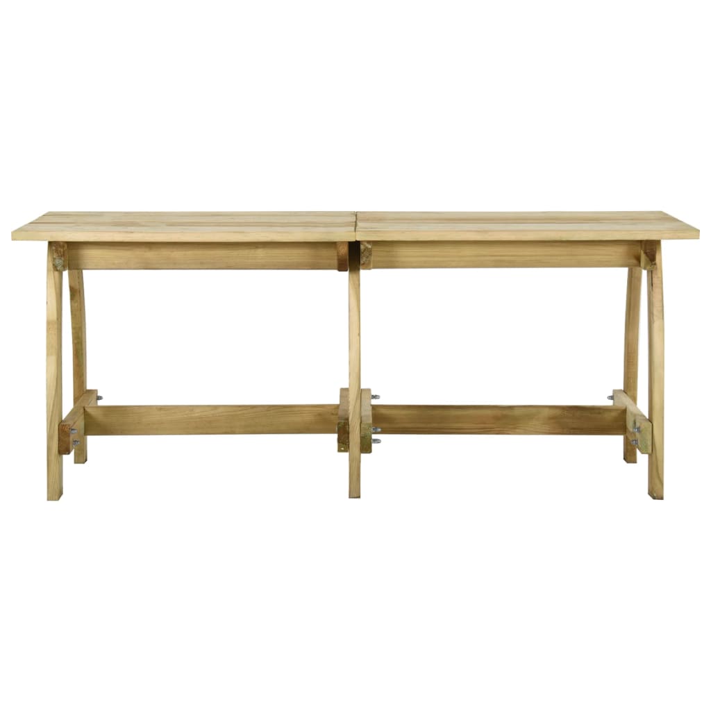 Gartentisch 160x74x75 cm Kiefernholz Imprägniert