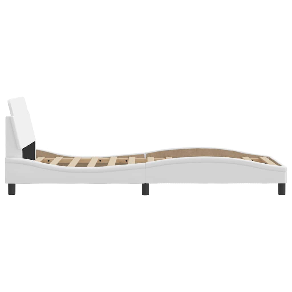 Bettgestell "Dover" Schwarz 80x200 cm Kunstleder