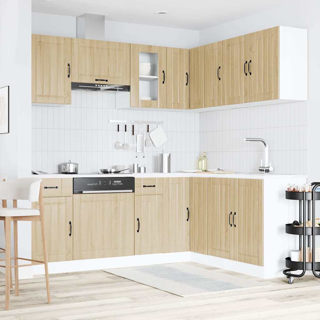11-tlg. Küchenschrank-Set Lucca Weiß Holzwerkstoff