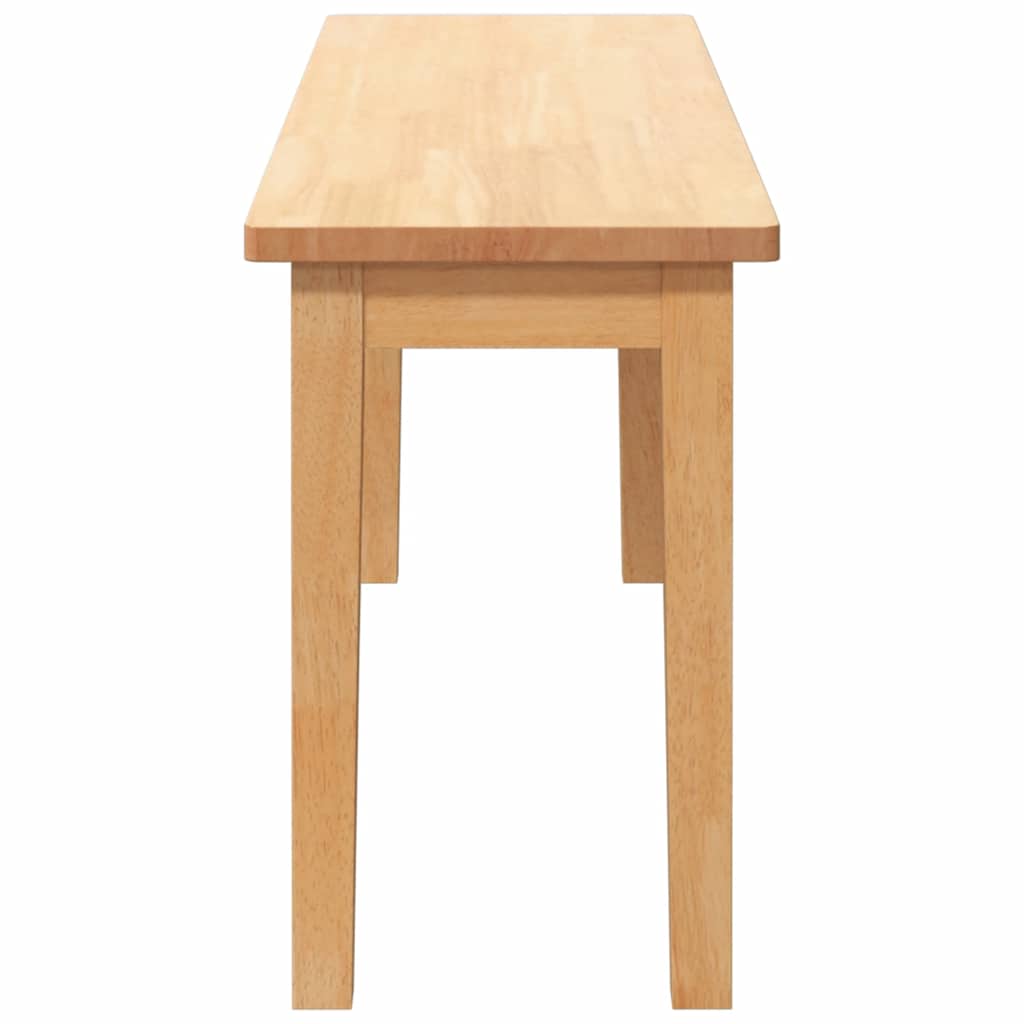Bank 110 cm Braun Massivholz Gummibaum