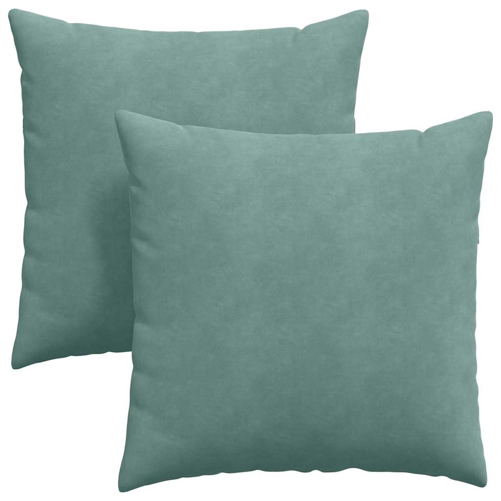Sofakissen 2 Stück Blau 50 x 30 cm Cordstoff
