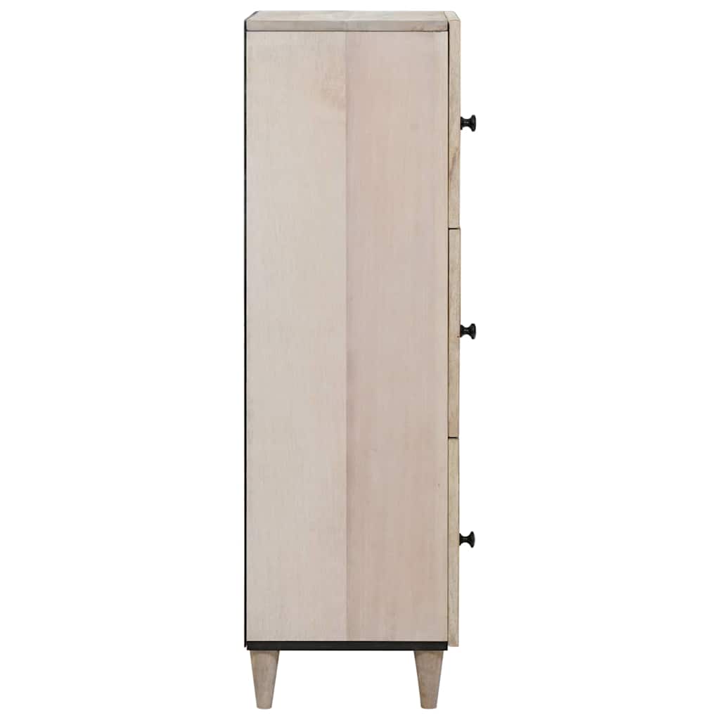 Hochboard Hellbraun 40 x 33 x 110 cm massives Mangoholz