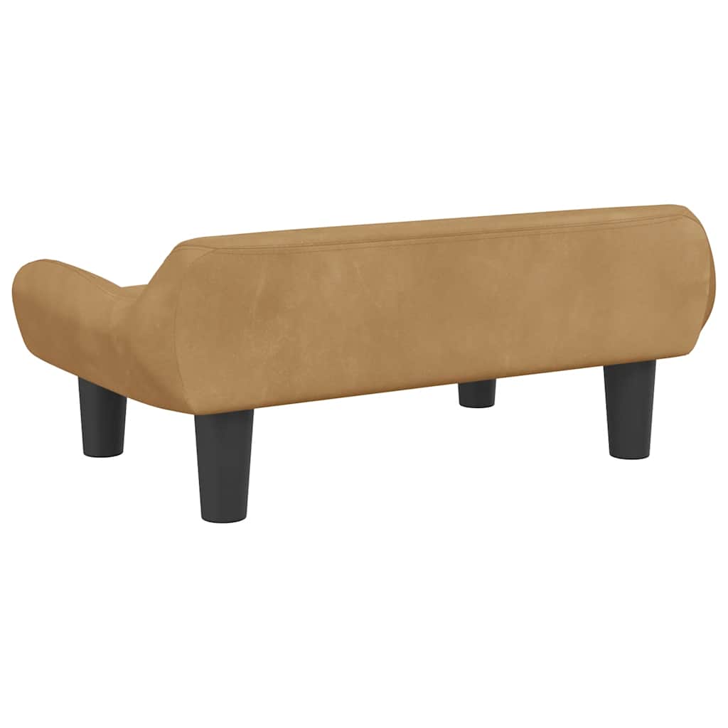 Hundebett Creme 70x40x24 cm Stoff