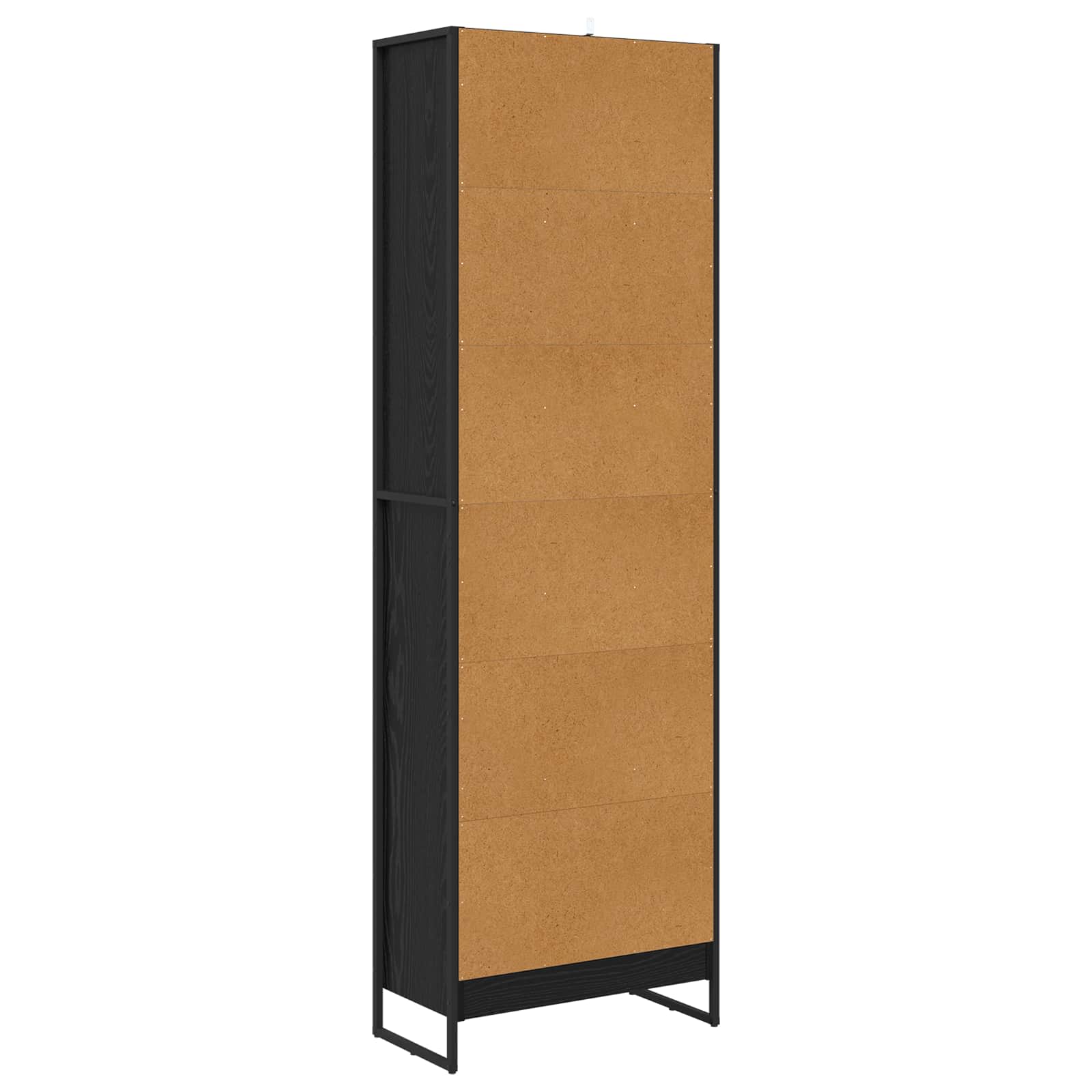 Bücherregal 2 pcs Schwarz Eichen-Optik 60 x 30 x 189,5 cm