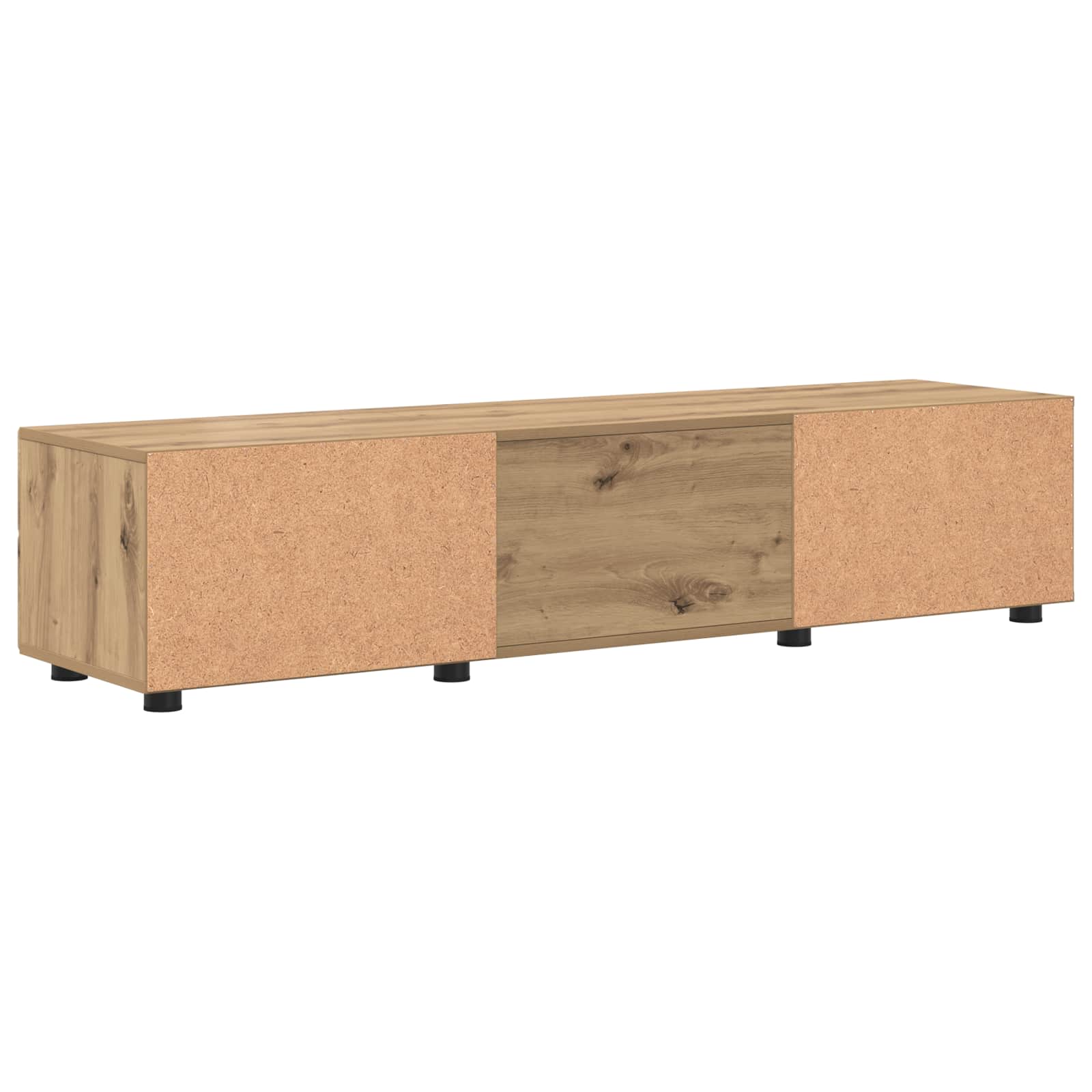 Highboard mit Regal FLORIN Weiß 60 x 35 x 182 cm Holzwerkstoff