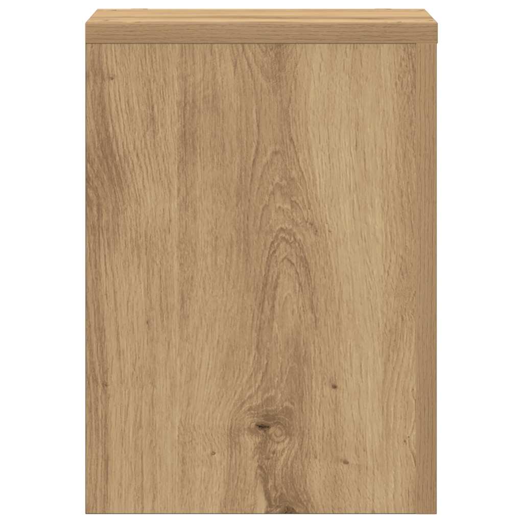 Pflanzenständer 2 Stk. Weiß 33x33x100 cm Holzwerkstoff