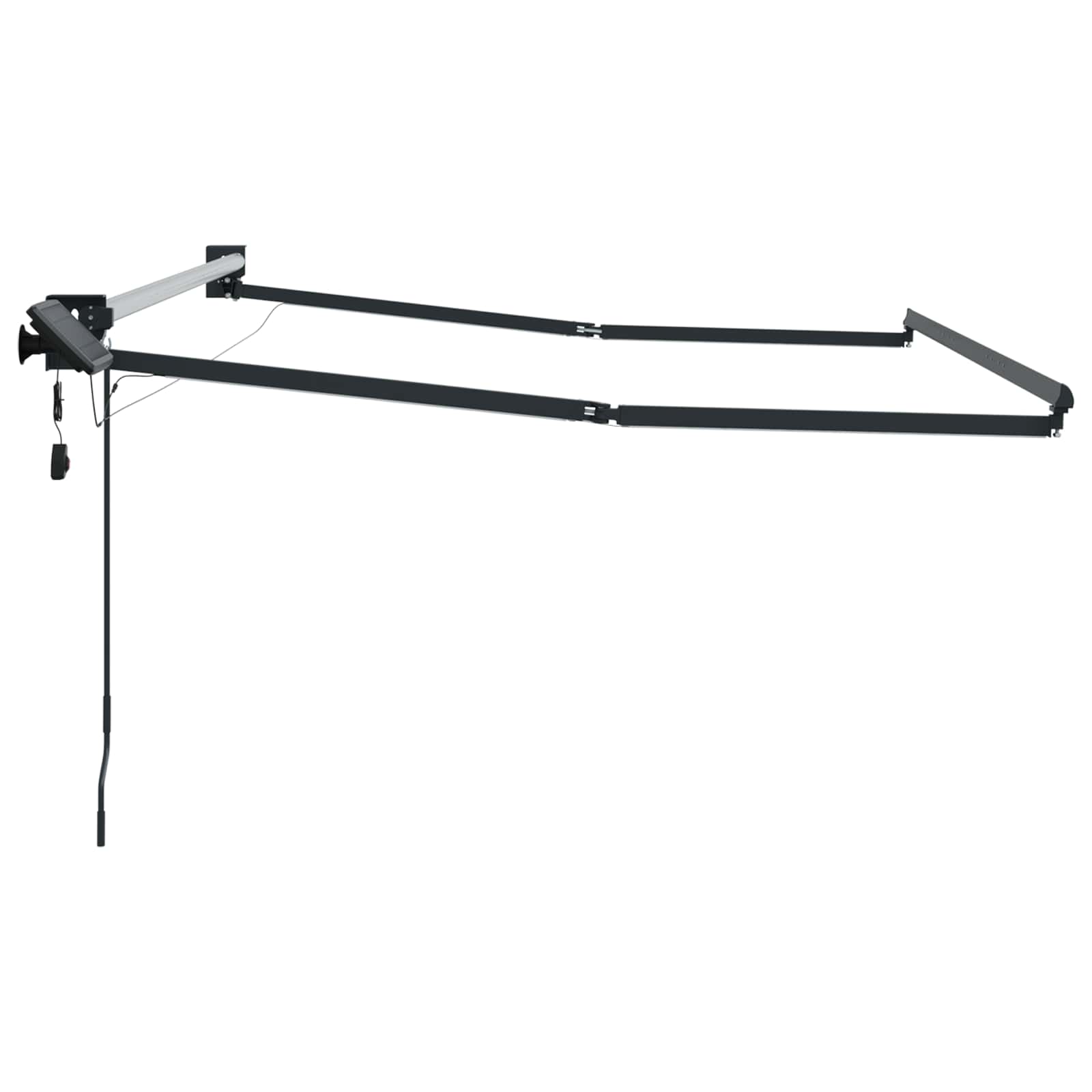 Elektrisches Markisenrahmen Weiß 2,5 x 2 m Aluminium